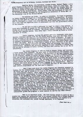 International Celtic Congress  1949 