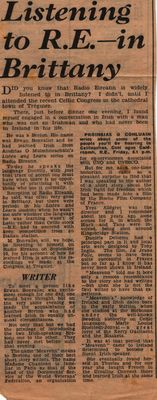 International Celtic Congress  1962