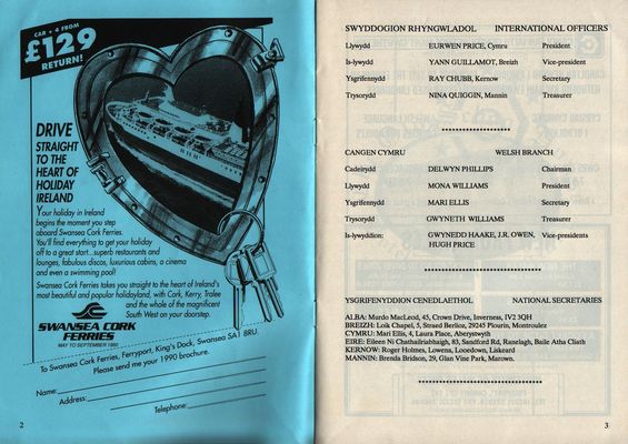 International Celtic Congress  1990 