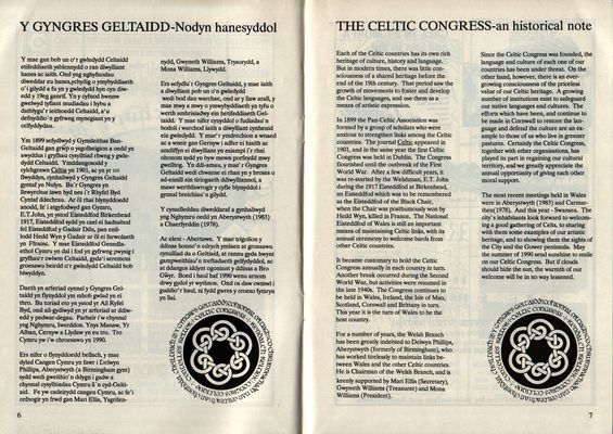 International Celtic Congress  1990 