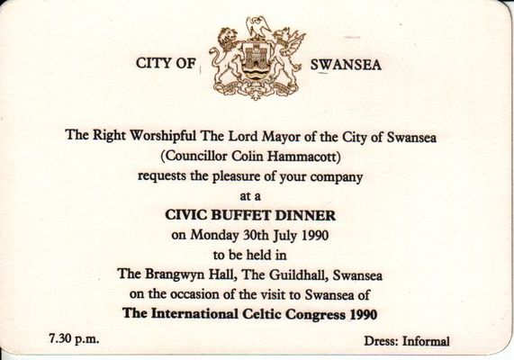 International Celtic Congress  1990 