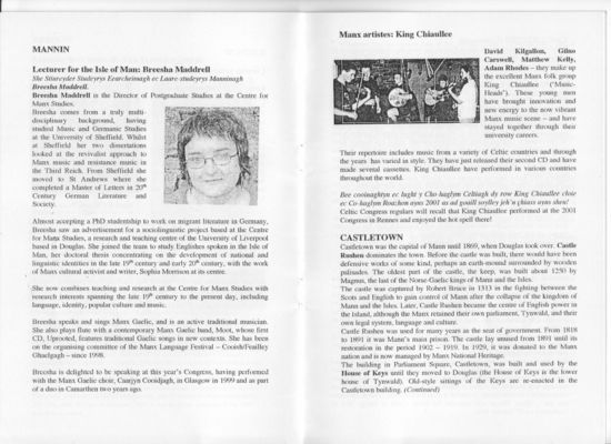 International Celtic Congress  2004