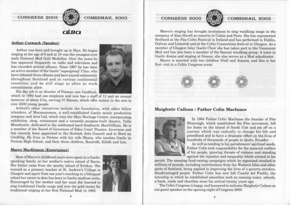 International Celtic Congress  2005