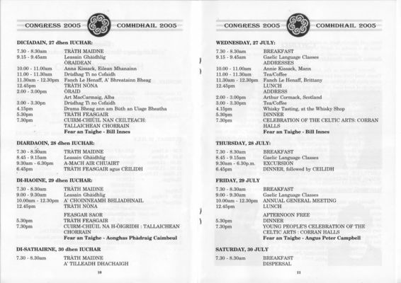 International Celtic Congress  2005