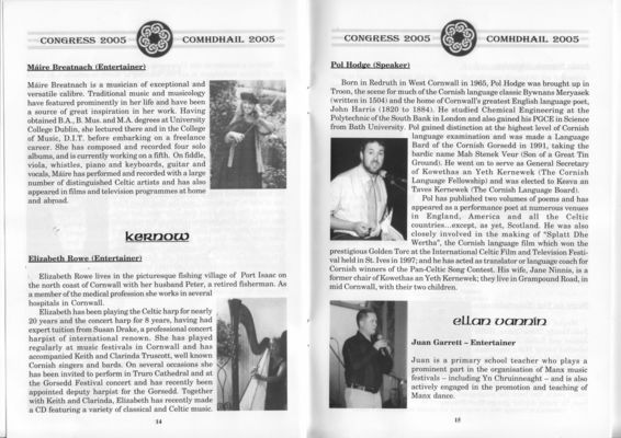 International Celtic Congress  2005