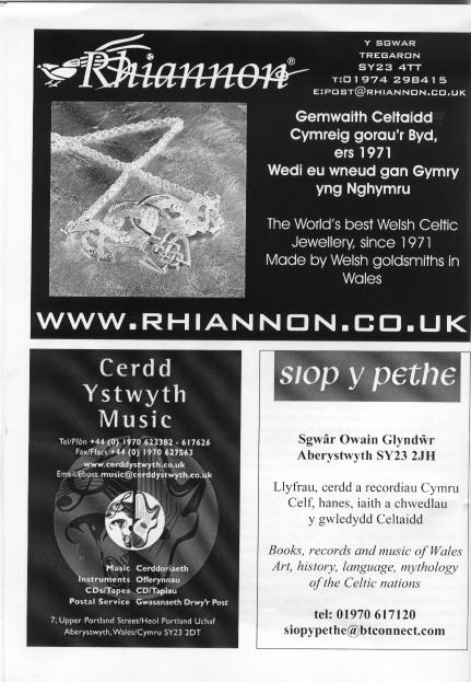 Information on The Celtic Congress at Aberystwyth in Wales 2008